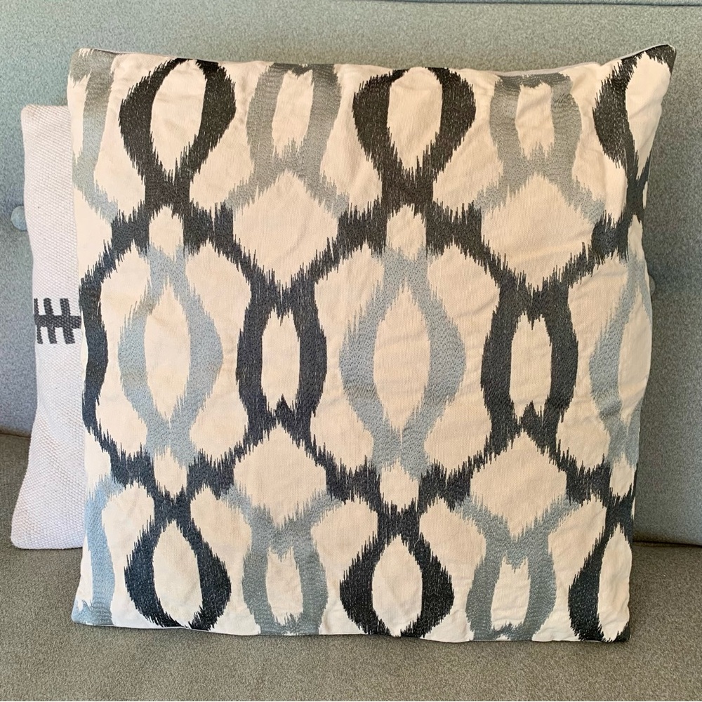 West Elm Ikat Modern Square Pillowcase